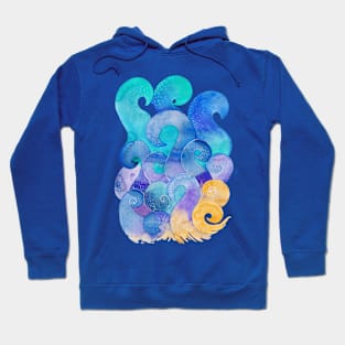 Sea waves Hoodie